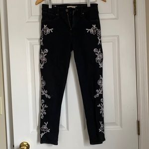 Levi’s 721 Embroidered Skinny Jeans